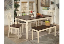 whitesburg cottage white bench   