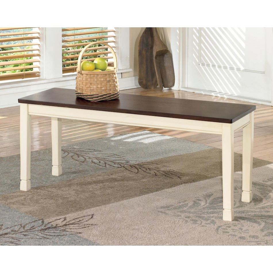 whitesburg cottage white bench   