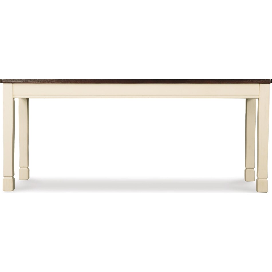 whitesburg cottage white bench   
