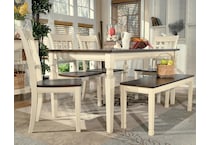 whitesburg cottage white bench   