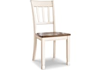 whitesburg cottage white side chair   
