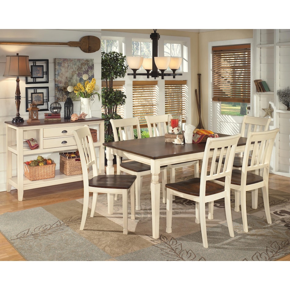 whitesburg cottage white side chair   