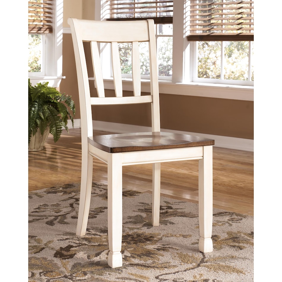 whitesburg cottage white side chair   