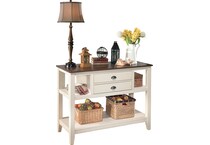 whitesburg cottage white sideboard server   