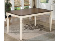whitesburg cottage white table table top   