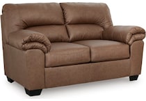 whitlock caramel loveseat   