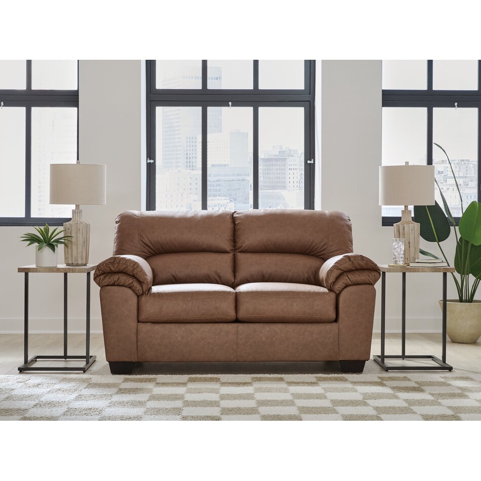 whitlock caramel loveseat   