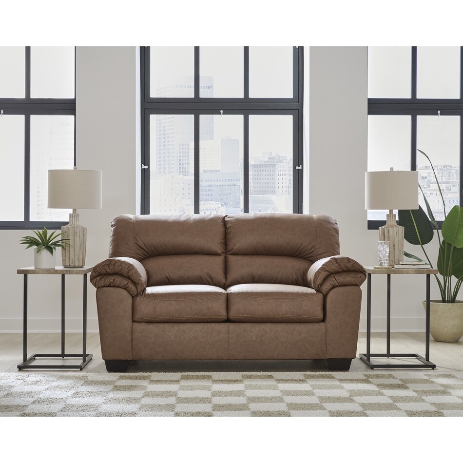 whitlock caramel loveseat   
