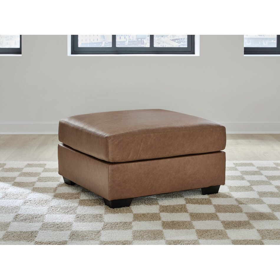 whitlock caramel ottoman   
