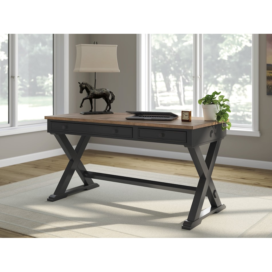 wildenauer black & brown desk   