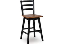 wildenauer brown black barstool   