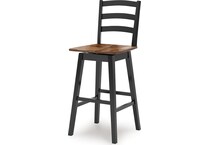 wildenauer brown black barstool   