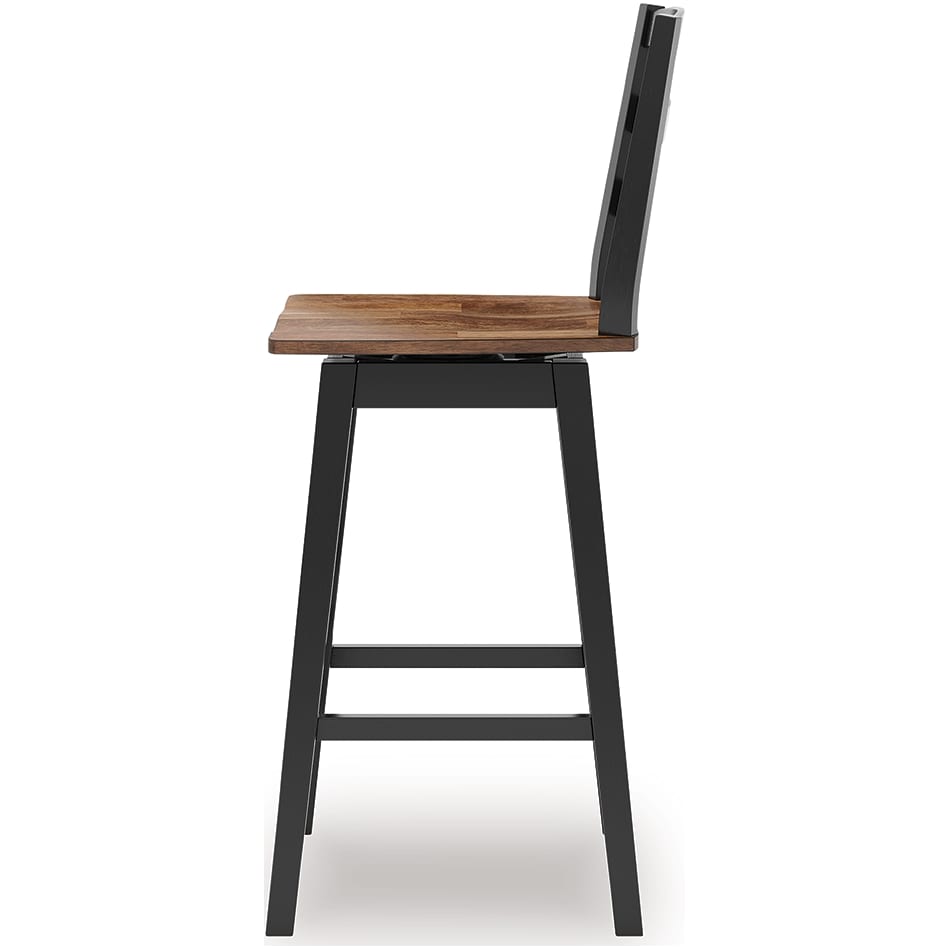 wildenauer brown black barstool   