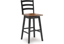 wildenauer brown black barstool   