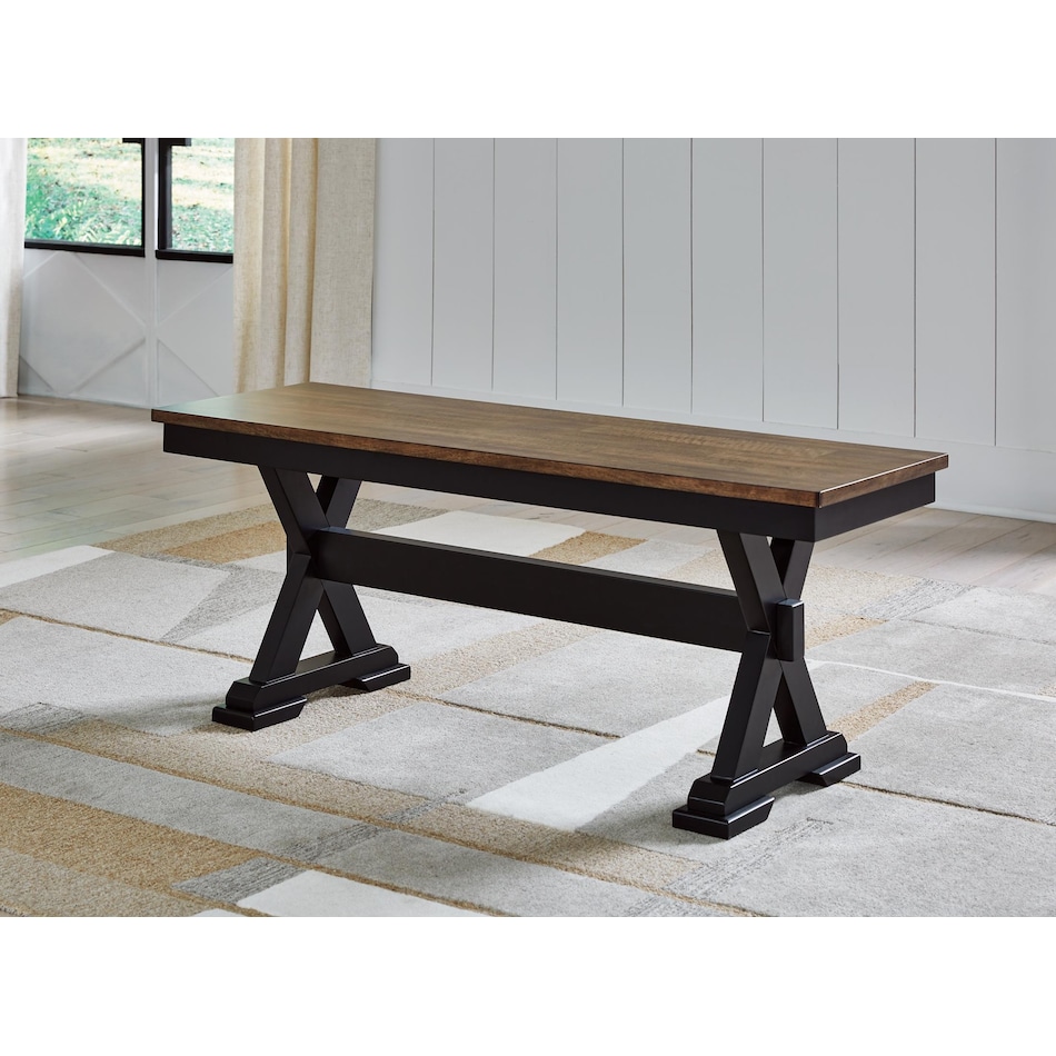 wildenauer brown black bench   