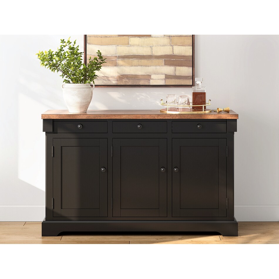 wildenauer brown black buffet   