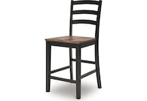wildenauer brown black counter chair   