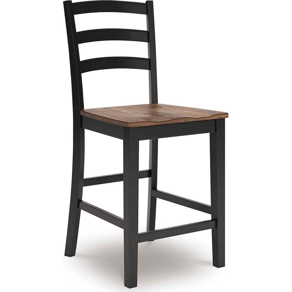 wildenauer brown black counter chair   