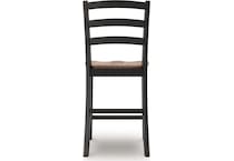 wildenauer brown black counter chair   