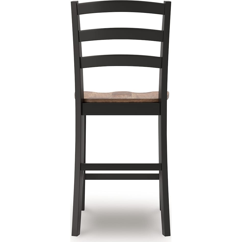 wildenauer brown black counter chair   