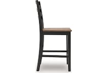 wildenauer brown black counter chair   