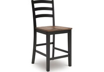 wildenauer brown black counter chair   
