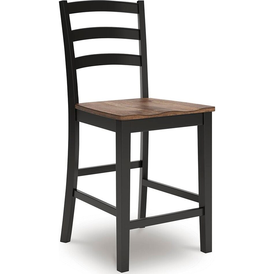 wildenauer brown black counter chair   