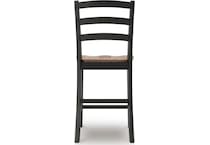 wildenauer brown black counter chair   