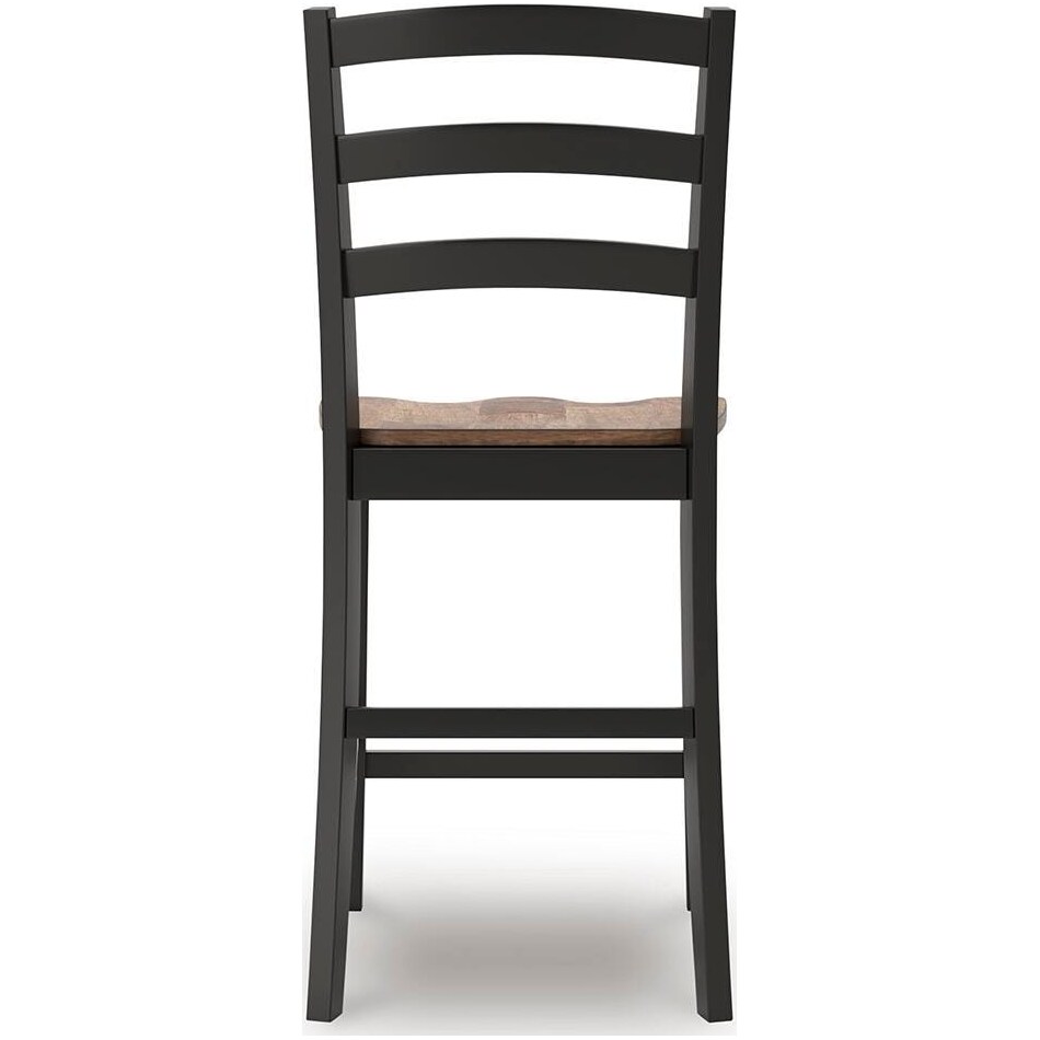 wildenauer brown black counter chair   