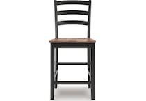 wildenauer brown black counter chair   