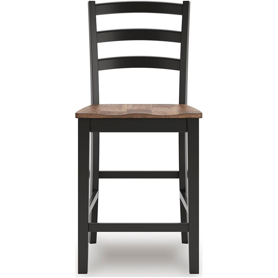 wildenauer brown black counter chair   