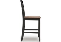 wildenauer brown black counter chair   