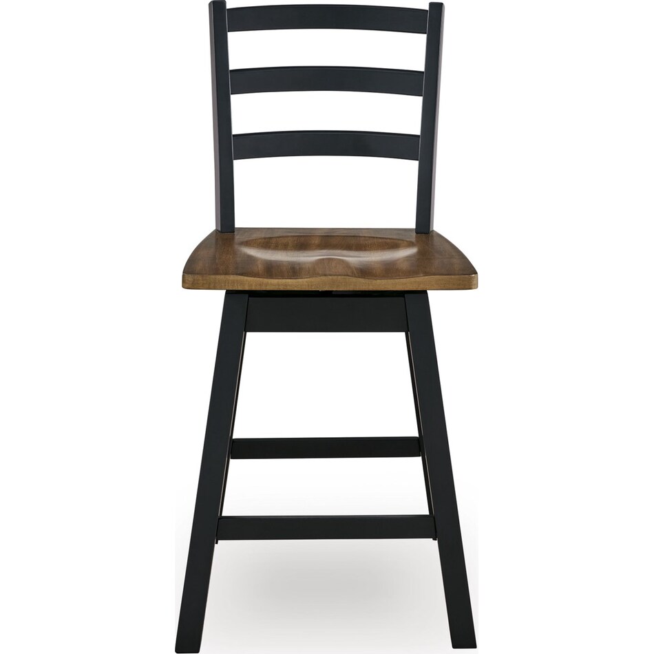 wildenauer brown black counter chair   