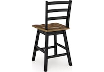 wildenauer brown black counter chair   