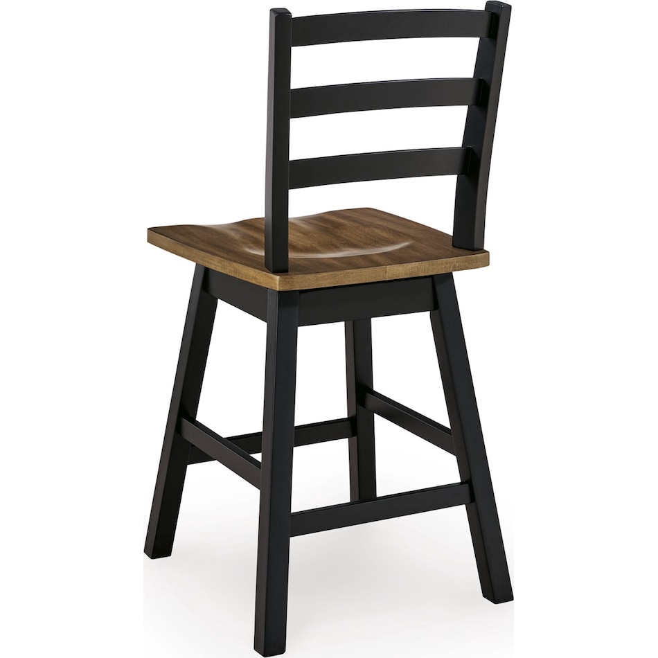 wildenauer brown black counter chair   