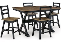 wildenauer brown black counter table  counter table top   