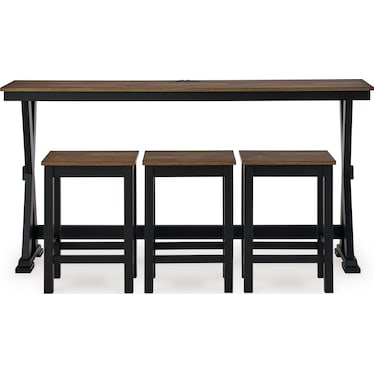 WILDENAUER COUNTER HEIGHT DINING TABLE AND BARSTOOL SET