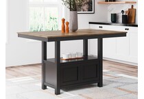 wildenauer brown black counter table  counter table top   