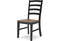 wildenauer brown black side chair   