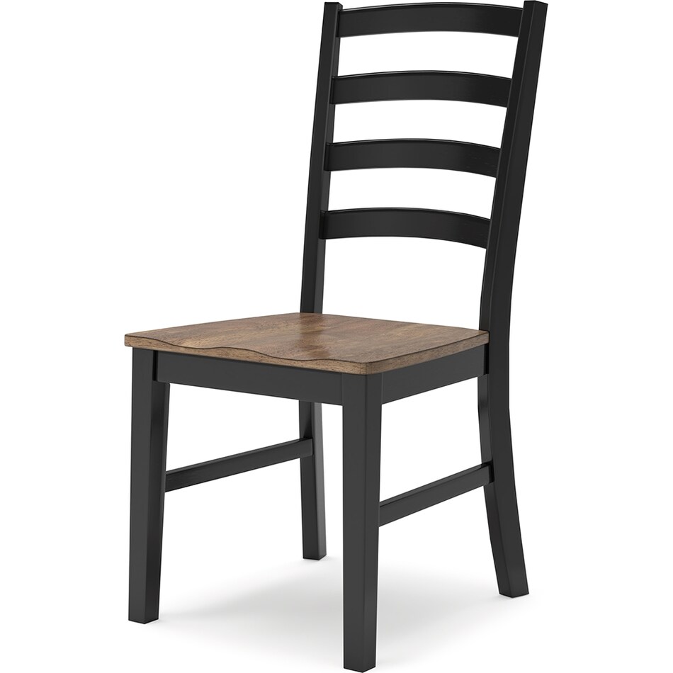 wildenauer brown black side chair   
