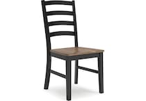 wildenauer brown black side chair   