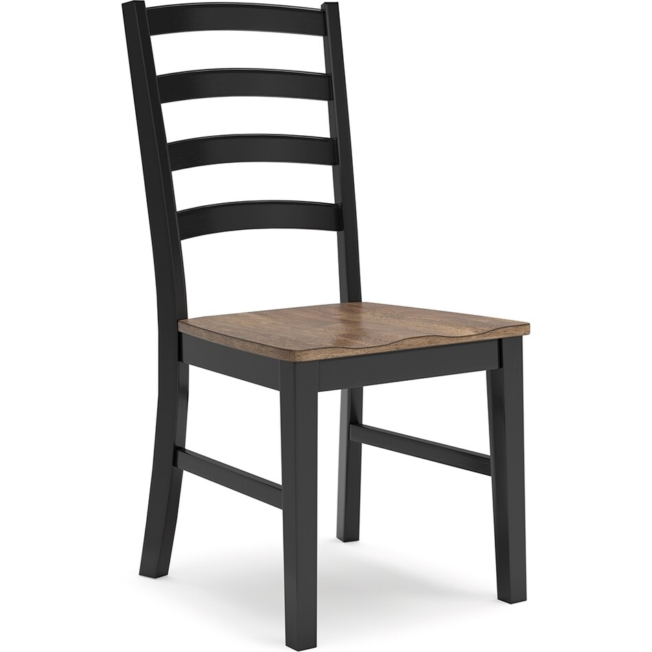 wildenauer brown black side chair   