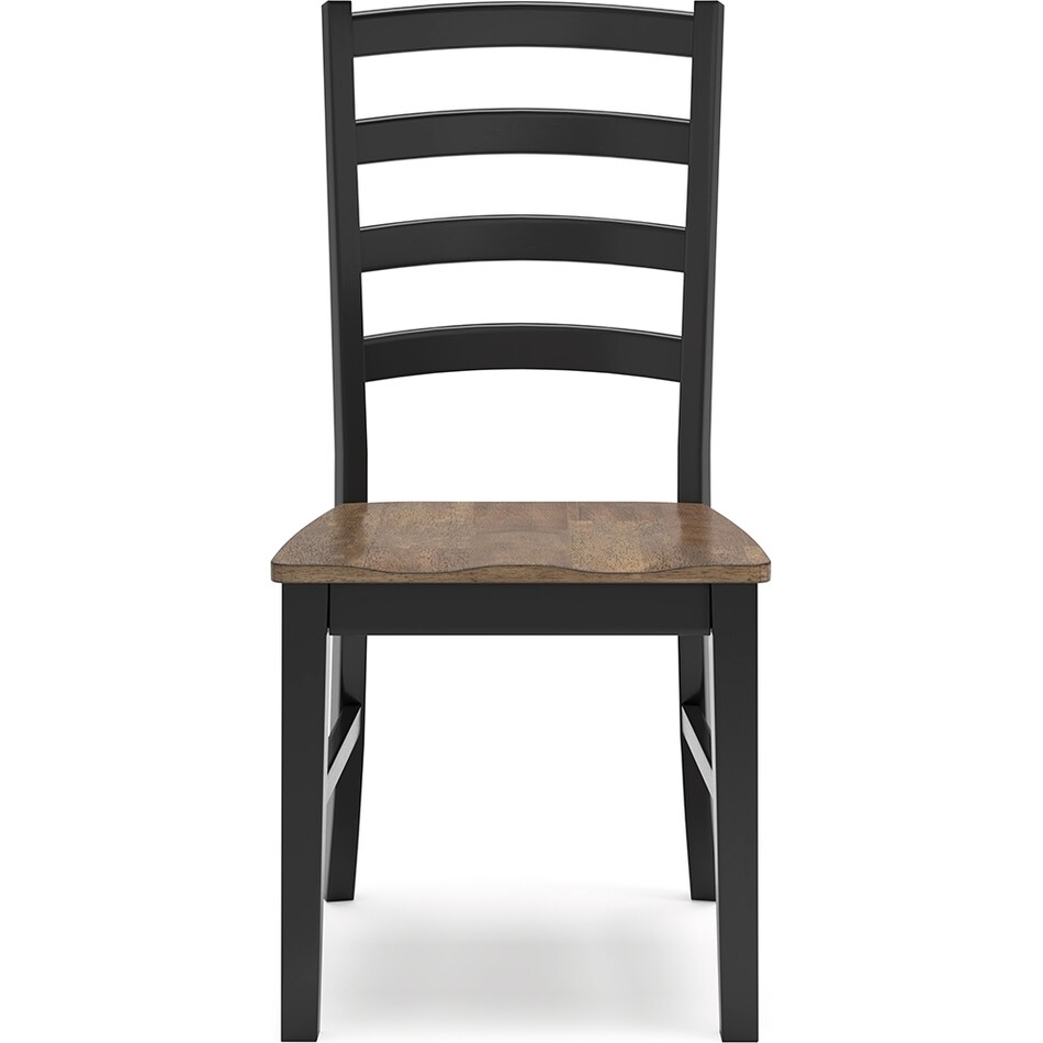wildenauer brown black side chair   