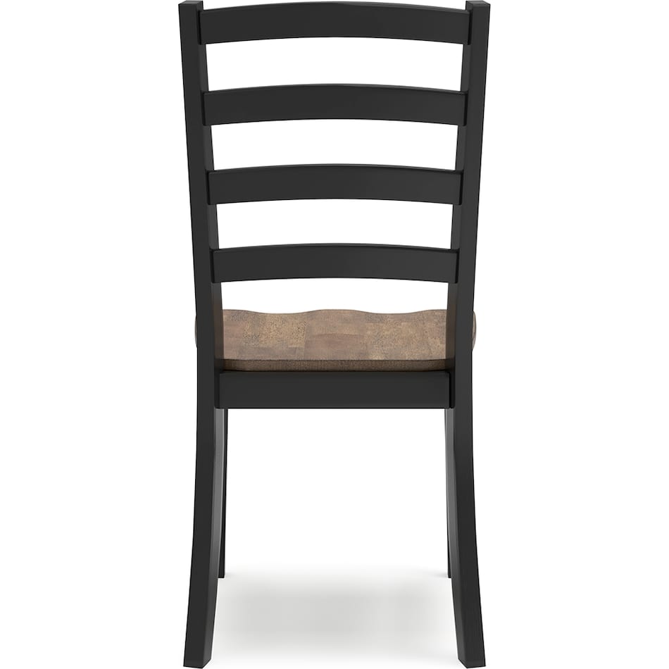 wildenauer brown black side chair   