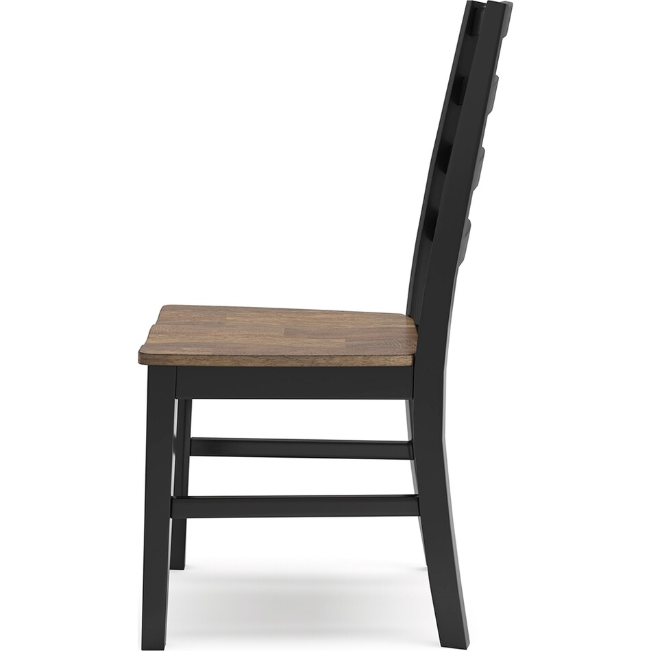 wildenauer brown black side chair   