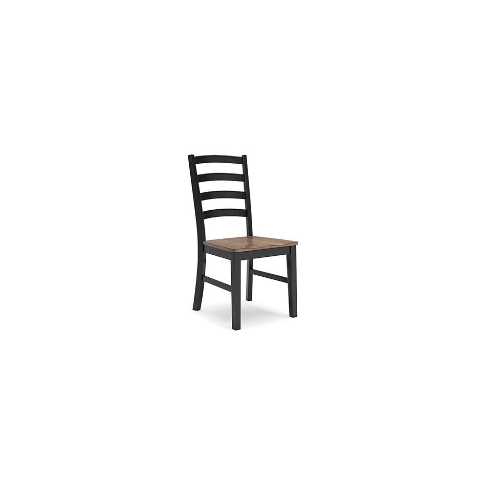 wildenauer brown black side chair   