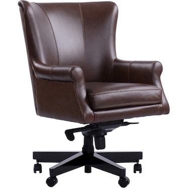 WILLIAM LEATHER DESK CHAIR