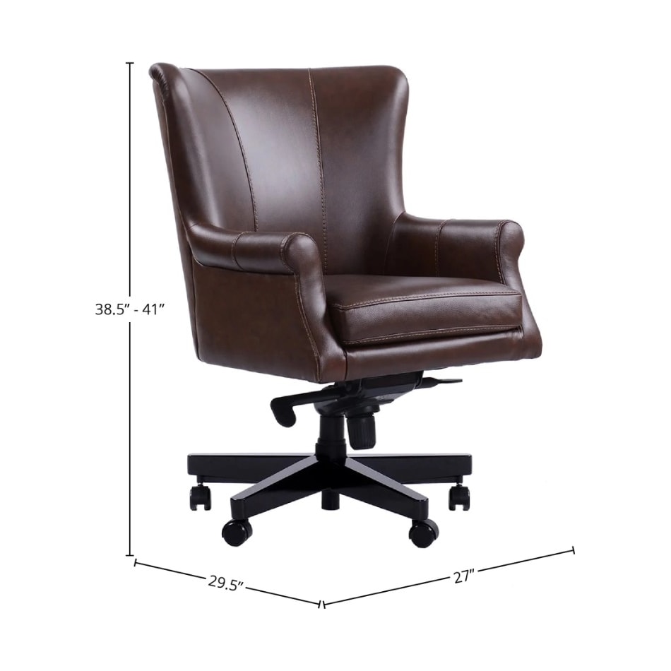 william verona brown desk chair   