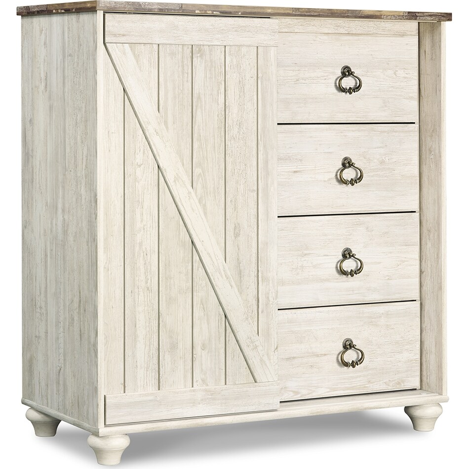 willowton whitewash chest   