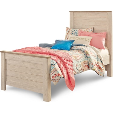 WILLOWTON TWIN PANEL BED